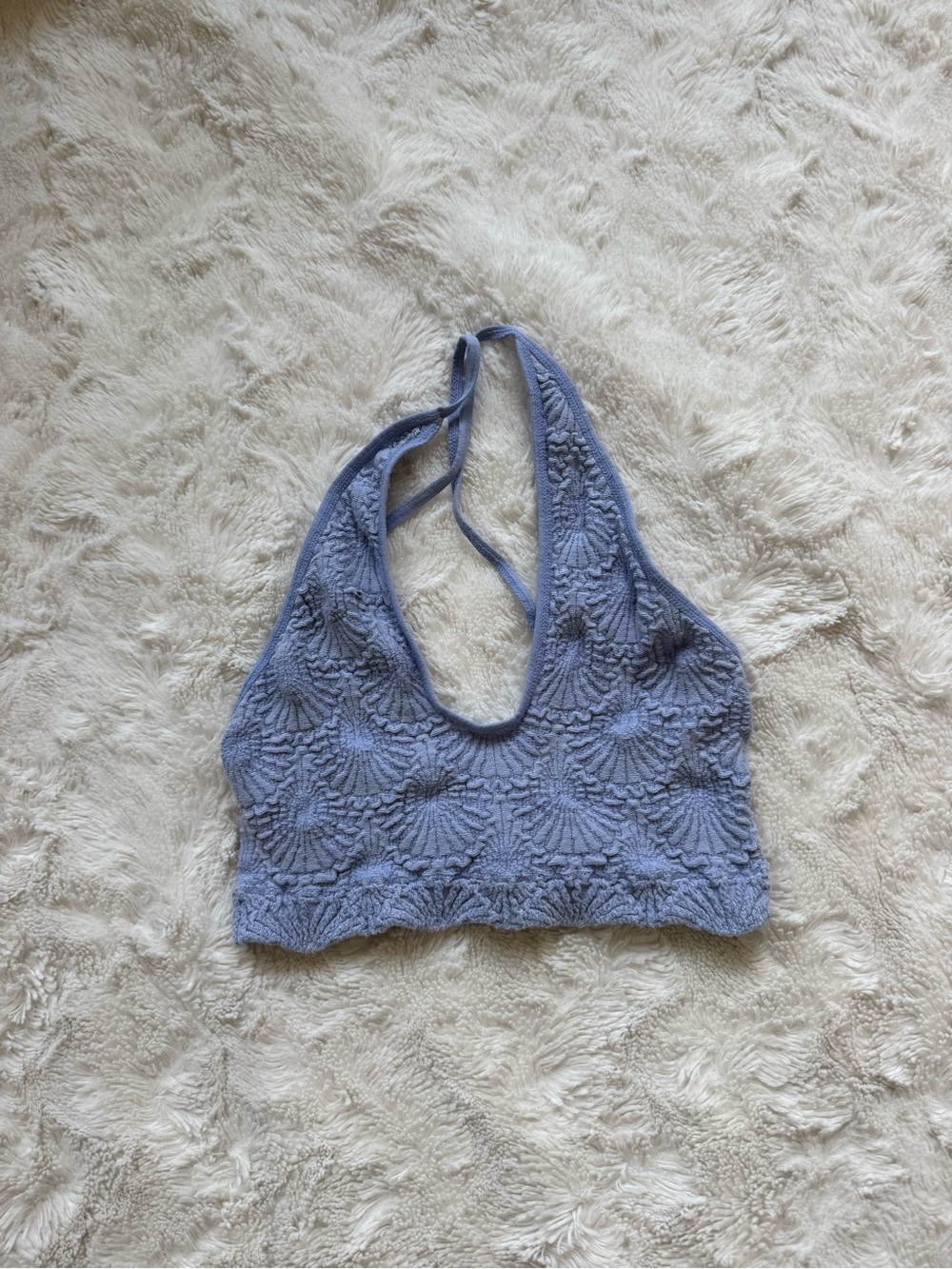 Free people Halter Crop Top - Light Blue